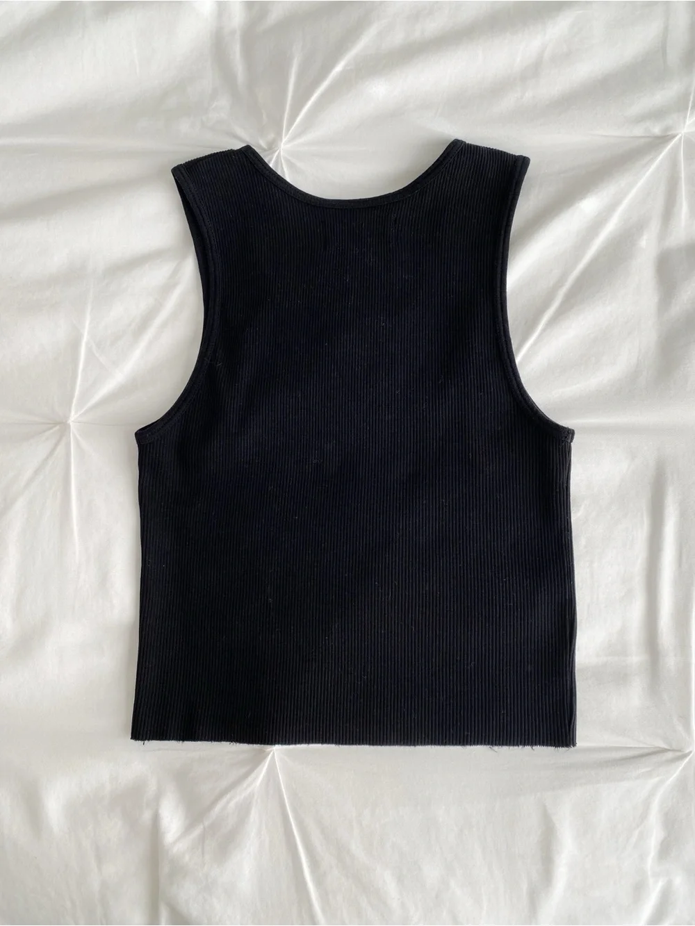 HOMMEBODY | Black Ribbed Tank - Picture 2 of 2